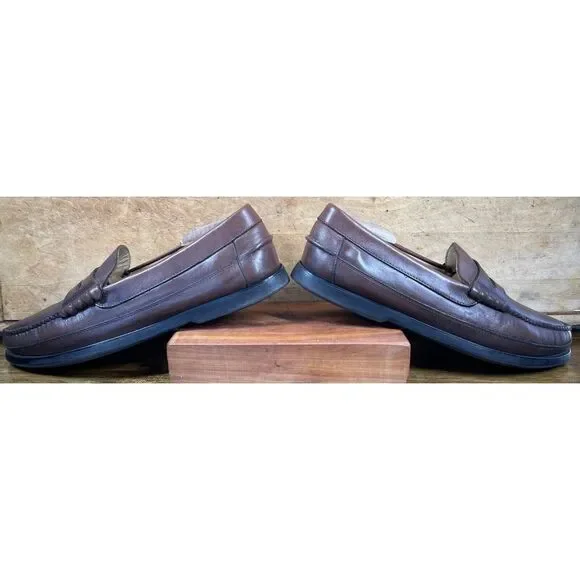 Johnston‎ & Murphy Mens Penny Loafers Leather Casual Dress Shoes 10M - Picture 3 of 9